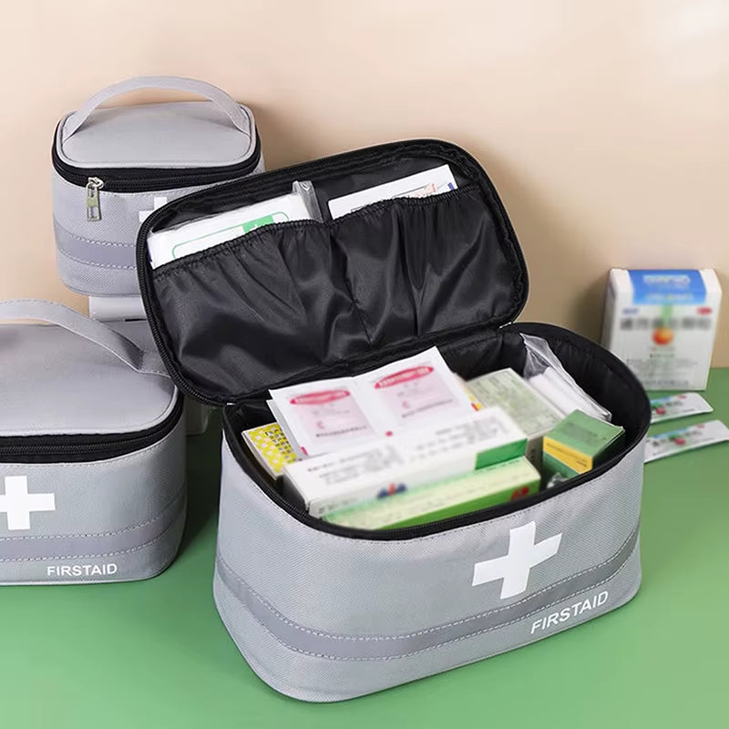 Portable First Aid Kit, Travel Medicine and Medication Storage Bag