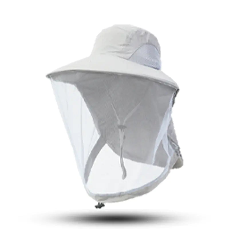 Outdoor Anti-Mosquito Fishing Hat with Mesh Mask