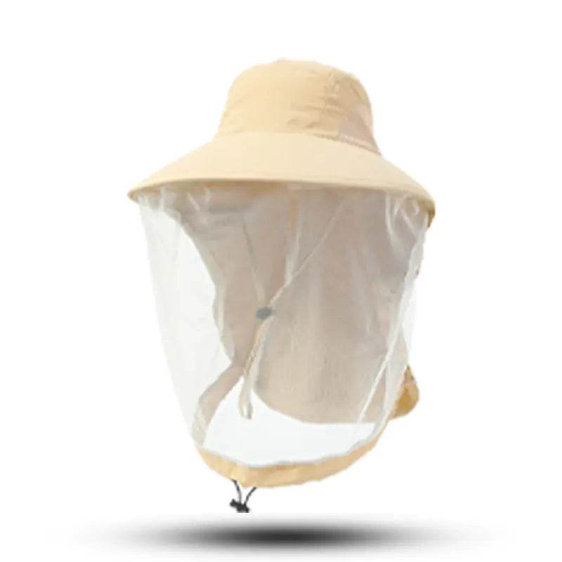 Outdoor Anti-Mosquito Fishing Hat with Mesh Mask