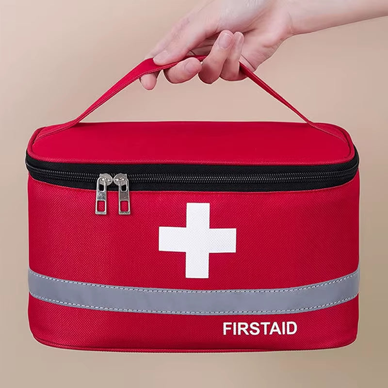 Portable First Aid Kit, Travel Medicine and Medication Storage Bag