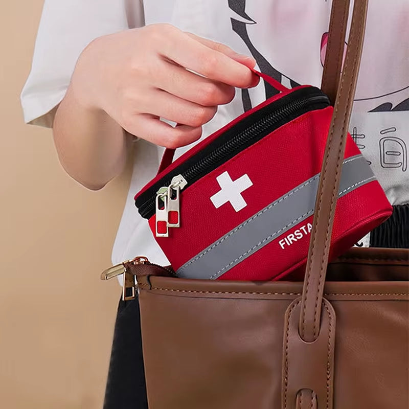 Portable First Aid Kit, Travel Medicine and Medication Storage Bag