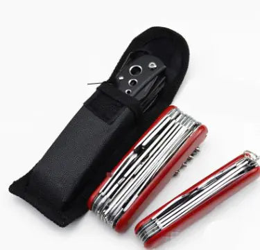 91mm Multi-Functional Wooden Swiss Army Knife