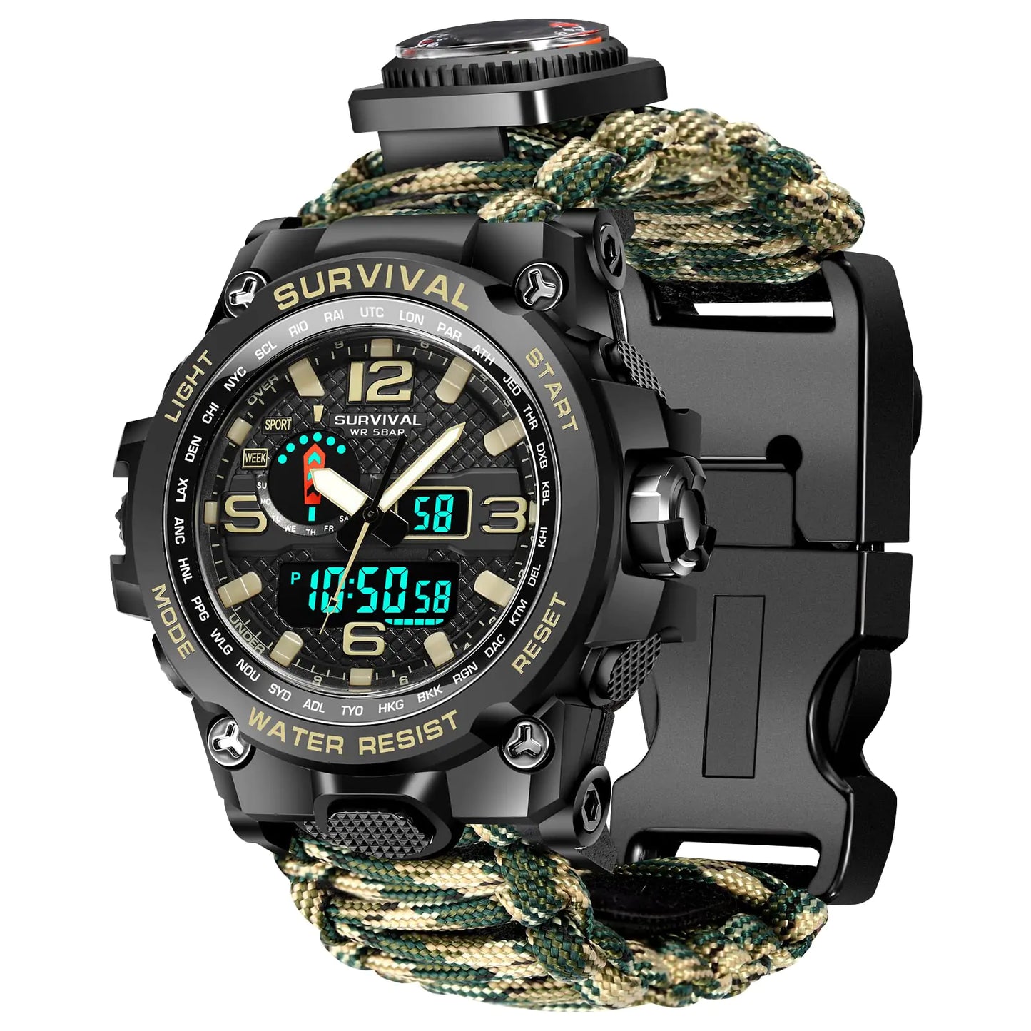 Kavie 23-in-1 Military Multifunctional Tactical Watch
