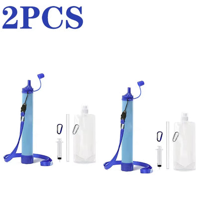 1Pcs-4Pcs Emergency Water Purifier for Survival Wilderness Survival Portable First Aid Outdoor Water Purifier Camping Hiking