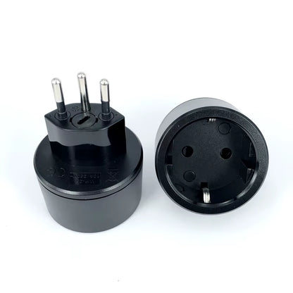 EU DE Germany Socket 3 Pin Swiss Plugs Adaptor Embedded Swiss Adapter Converter Plug Swiss Plugs Turn to French Plugs