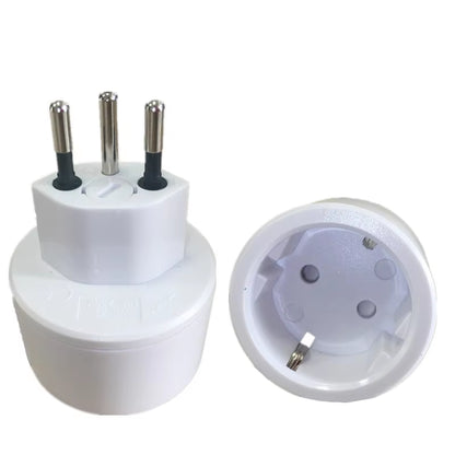 EU DE Germany Socket 3 Pin Swiss Plugs Adaptor Embedded Swiss Adapter Converter Plug Swiss Plugs Turn to French Plugs