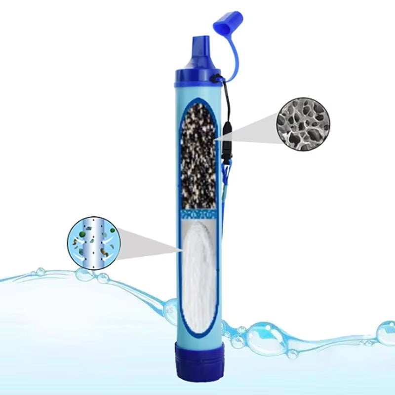 1Pcs-4Pcs Emergency Water Purifier for Survival Wilderness Survival Portable First Aid Outdoor Water Purifier Camping Hiking