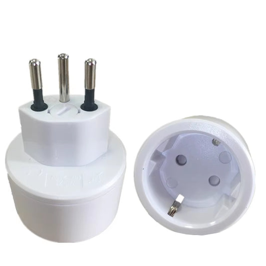 EU DE Germany Socket 3 Pin Swiss Plugs Adaptor Embedded Swiss Adapter Converter Plug Swiss Plugs Turn to French Plugs