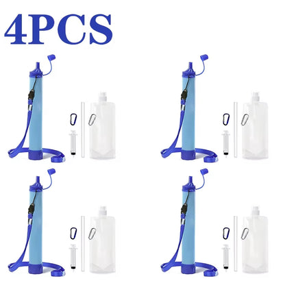 1Pcs-4Pcs Emergency Water Purifier for Survival Wilderness Survival Portable First Aid Outdoor Water Purifier Camping Hiking