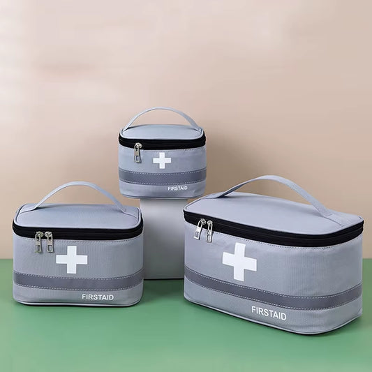 Portable First Aid Kit, Travel Medicine and Medication Storage Bag