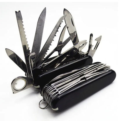 91mm Multi-Functional Wooden Swiss Army Knife