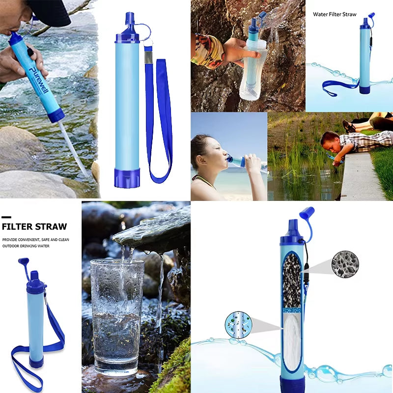 1Pcs-4Pcs Emergency Water Purifier for Survival Wilderness Survival Portable First Aid Outdoor Water Purifier Camping Hiking