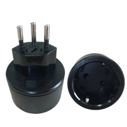 EU DE Germany Socket 3 Pin Swiss Plugs Adaptor Embedded Swiss Adapter Converter Plug Swiss Plugs Turn to French Plugs