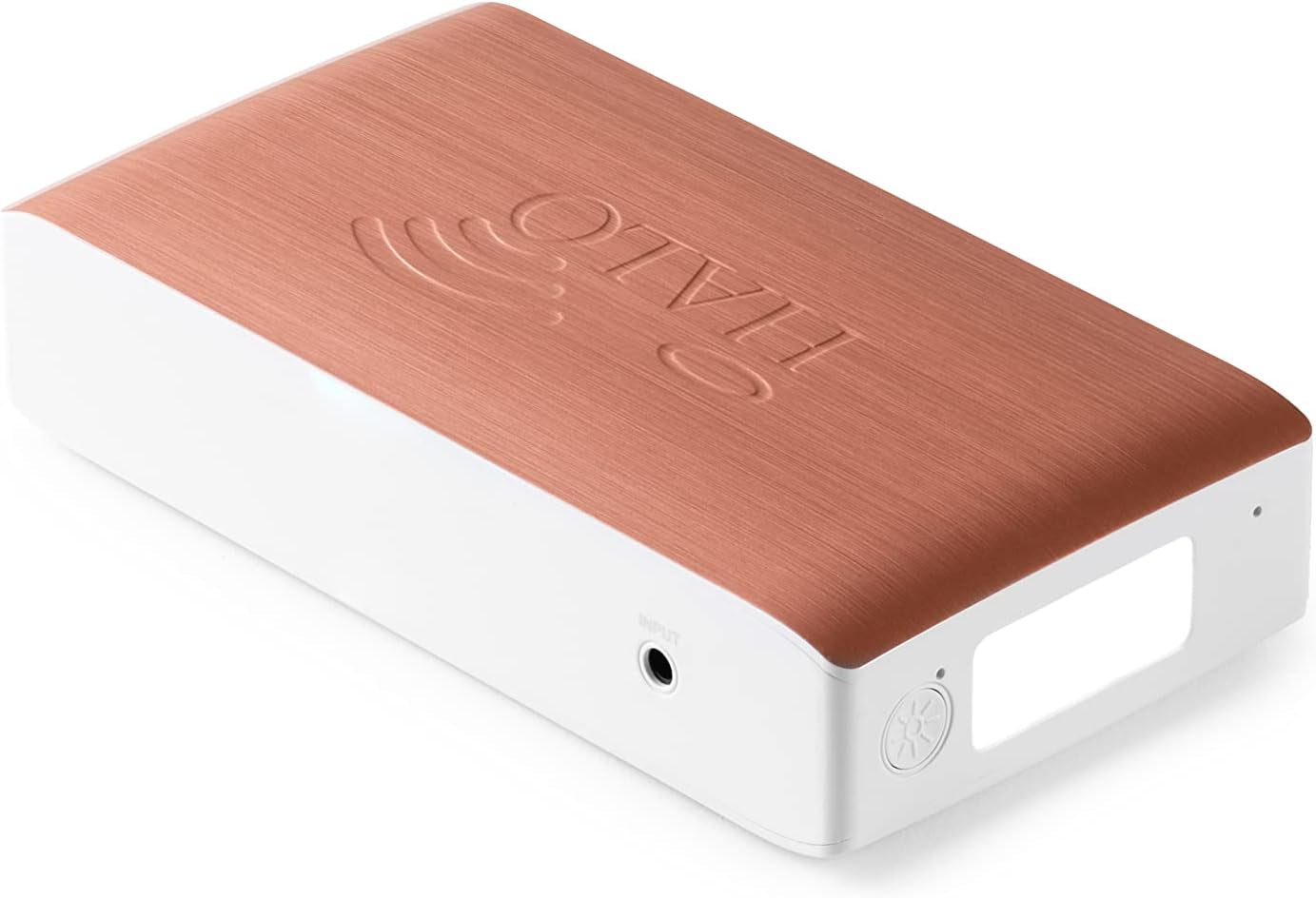 HALO Bolt Wireless Laptop Power Bank - 44400 MWh Portable Phone Laptop Charger Car Jump Starter with AC Outlet and Car Charger, Rose Gold