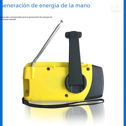 Multifunctional Emergency Radio with Solar Power and Flashlight