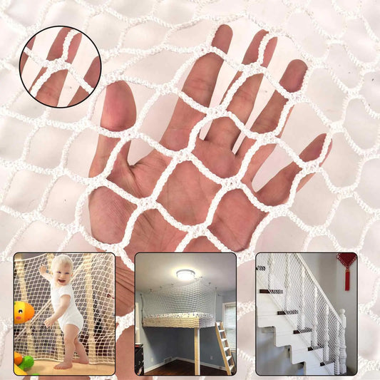 Safety Net for Kids and Pets (4.95ft×13.2ft White)