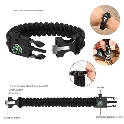 Survival Kit and First Aid Set for Outdoor Adventures